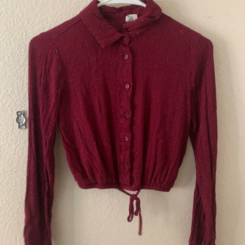 Burgundy Long sleeve